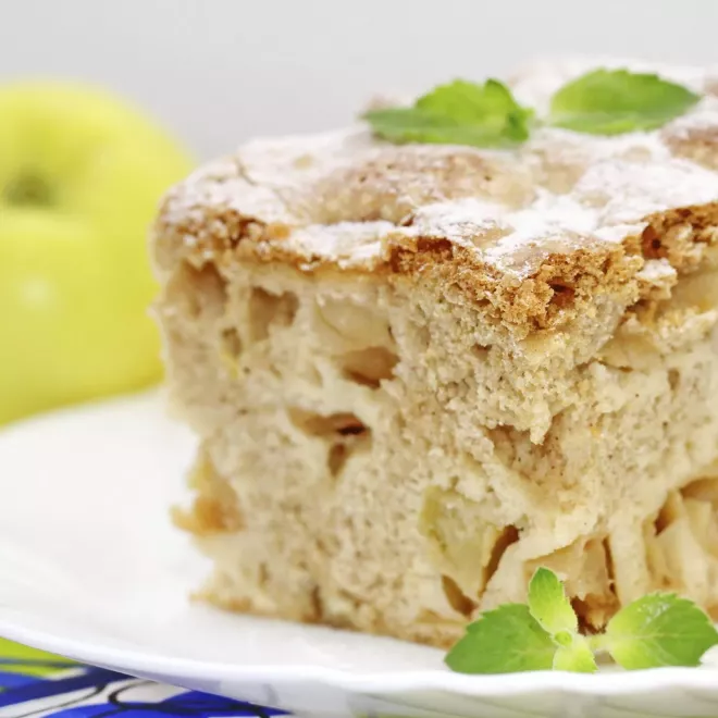 Gâteau aux spéculoos 2 Gâteau aux spéculoos, pommes, yaourt et miel
